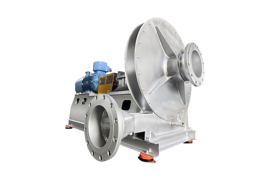 Ventilátor pro dopravu prášku pro potravinářský průmysl